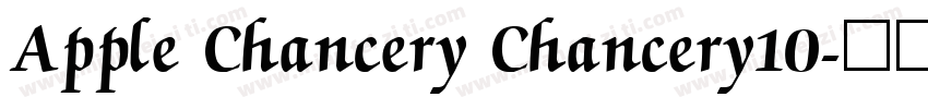 Apple Chancery Chancery10字体转换